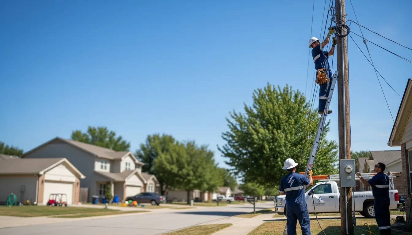 Residential electrician providing installation services in Taylor, TX